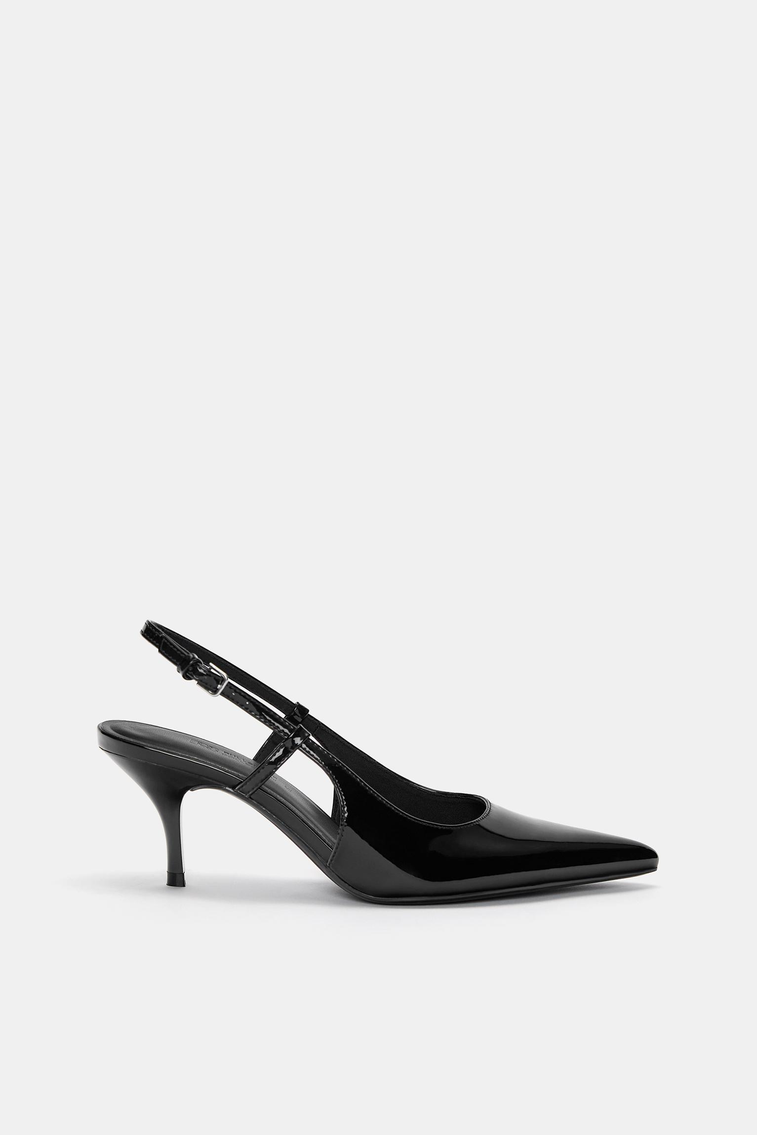 Faux patent leather high-heel shoes Product Image
