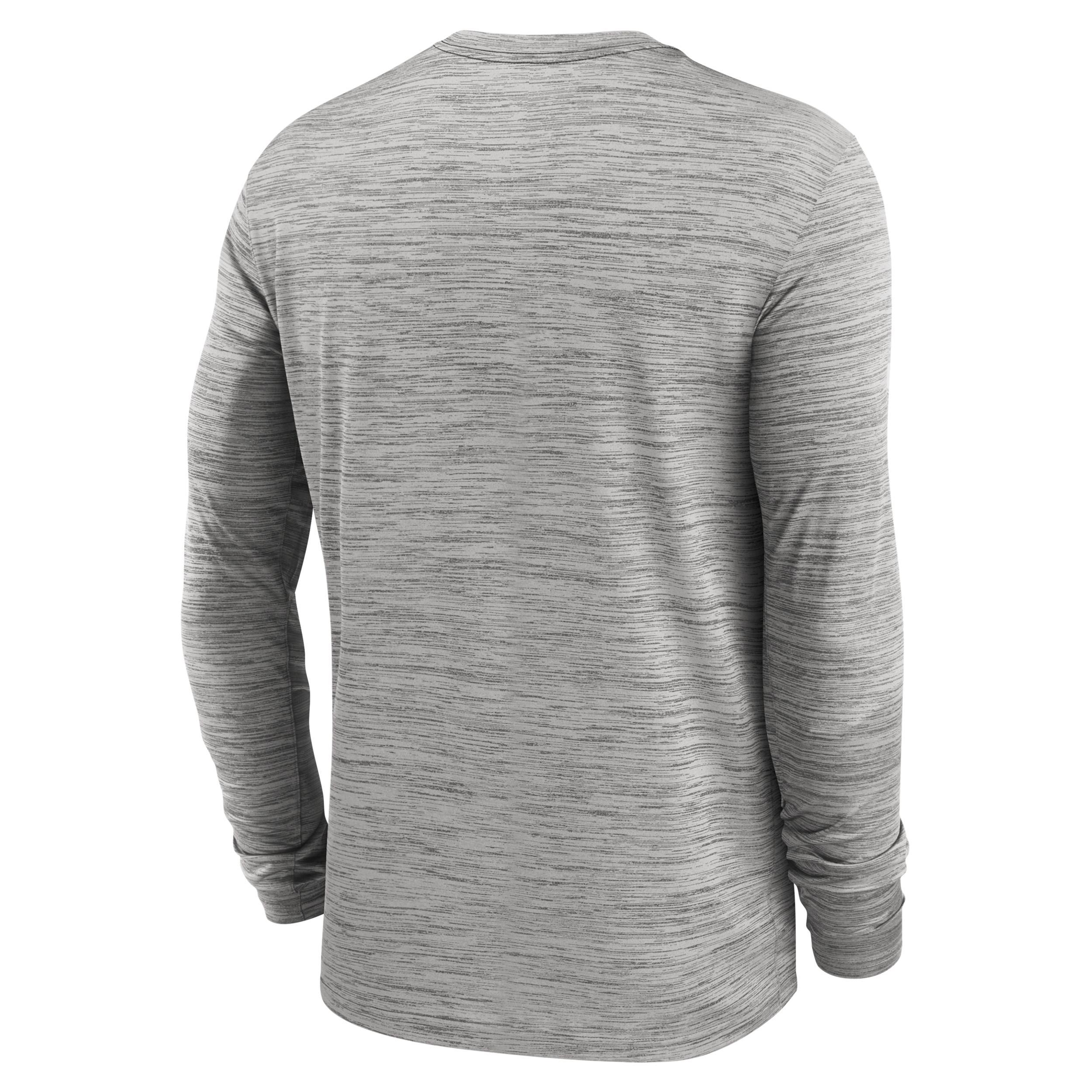 West Virginia Sideline Velocity Men's Nike Dri-FIT College Long-Sleeve T-Shirt Product Image