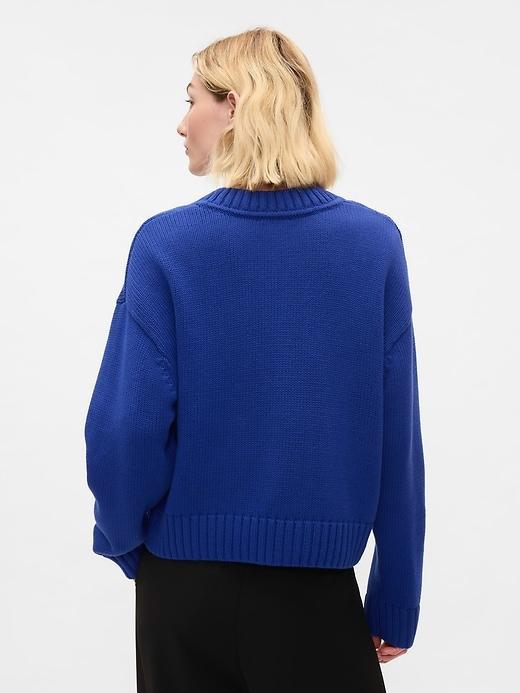 Oversized V-Neck Sweater Product Image