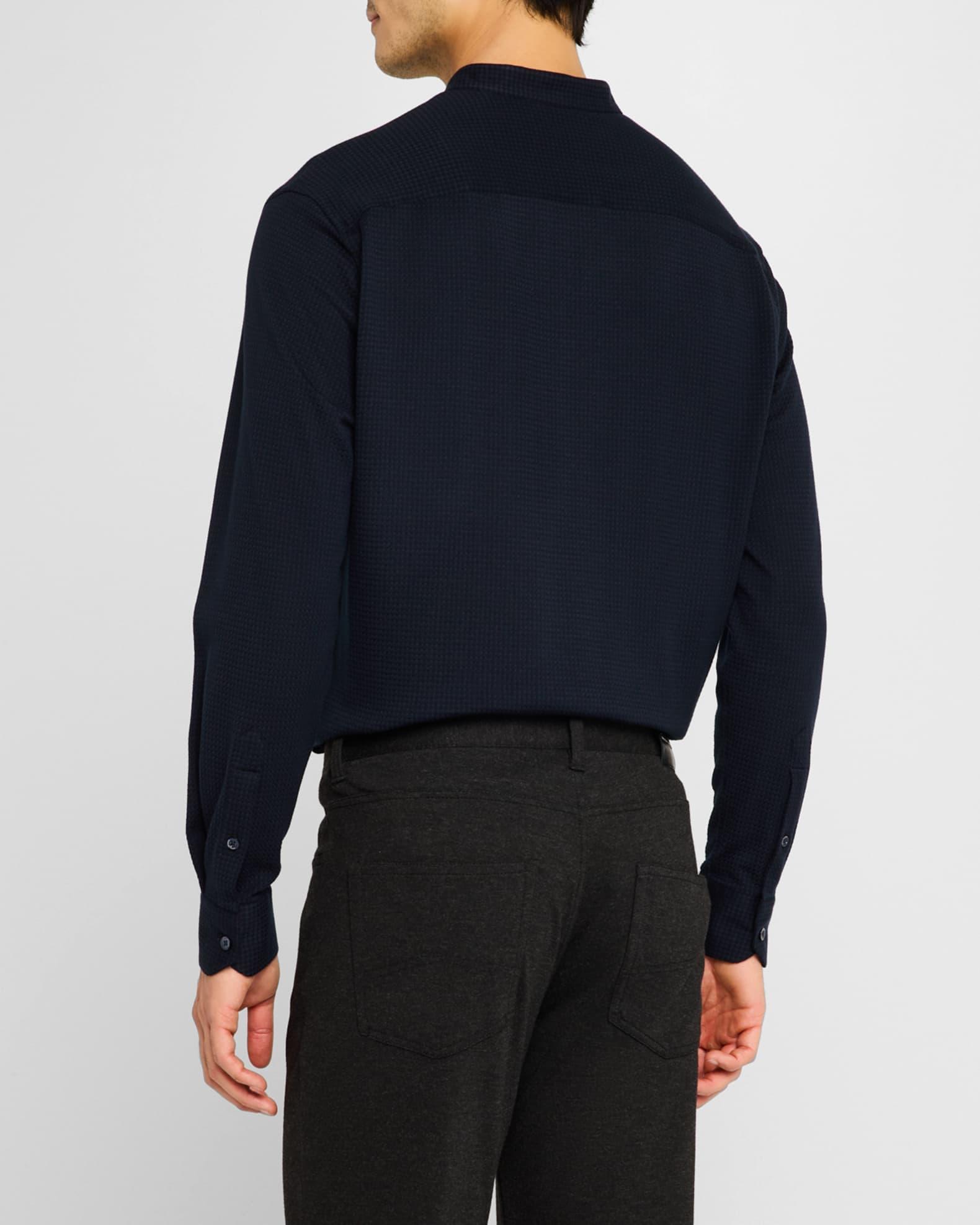 Mens Nehru-Collar Jersey Sport Shirt Product Image