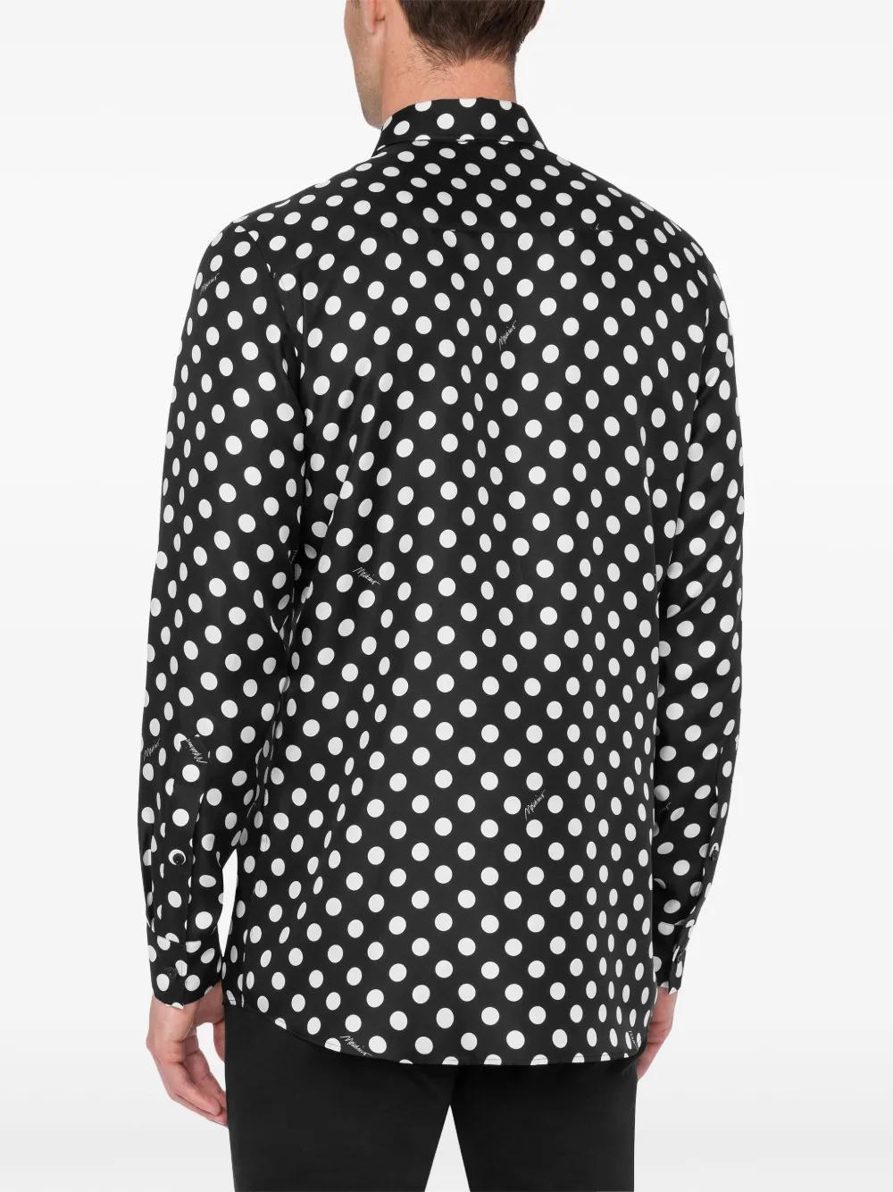 polka-dot silk shirt Product Image