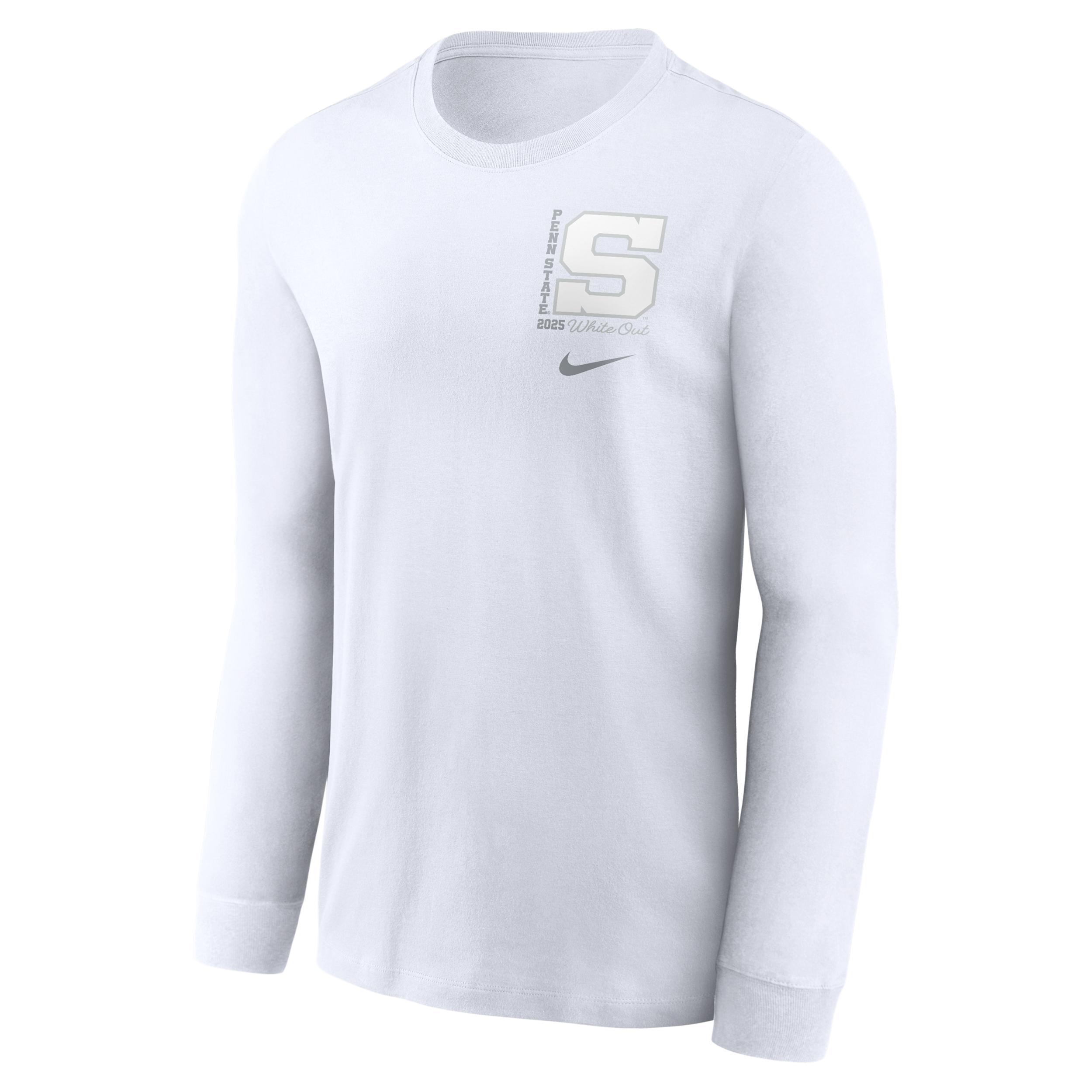 Penn State 2025 White Out Men's Nike College Long-Sleeve T-Shirt Product Image