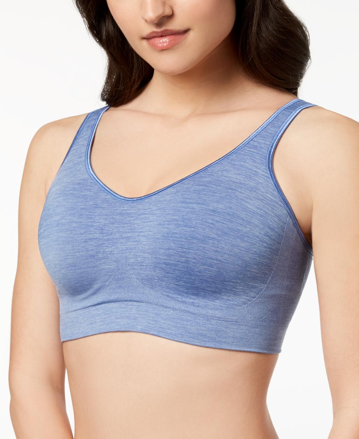 Bali Comfort Revolution Shaping Wireless Bra DF3488, Womens Blue Dot Product Image