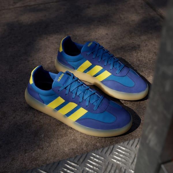 adidas Barreda Decode Men's Sportswear Shoes, Size: 12, Utility Yellow Blue Product Image