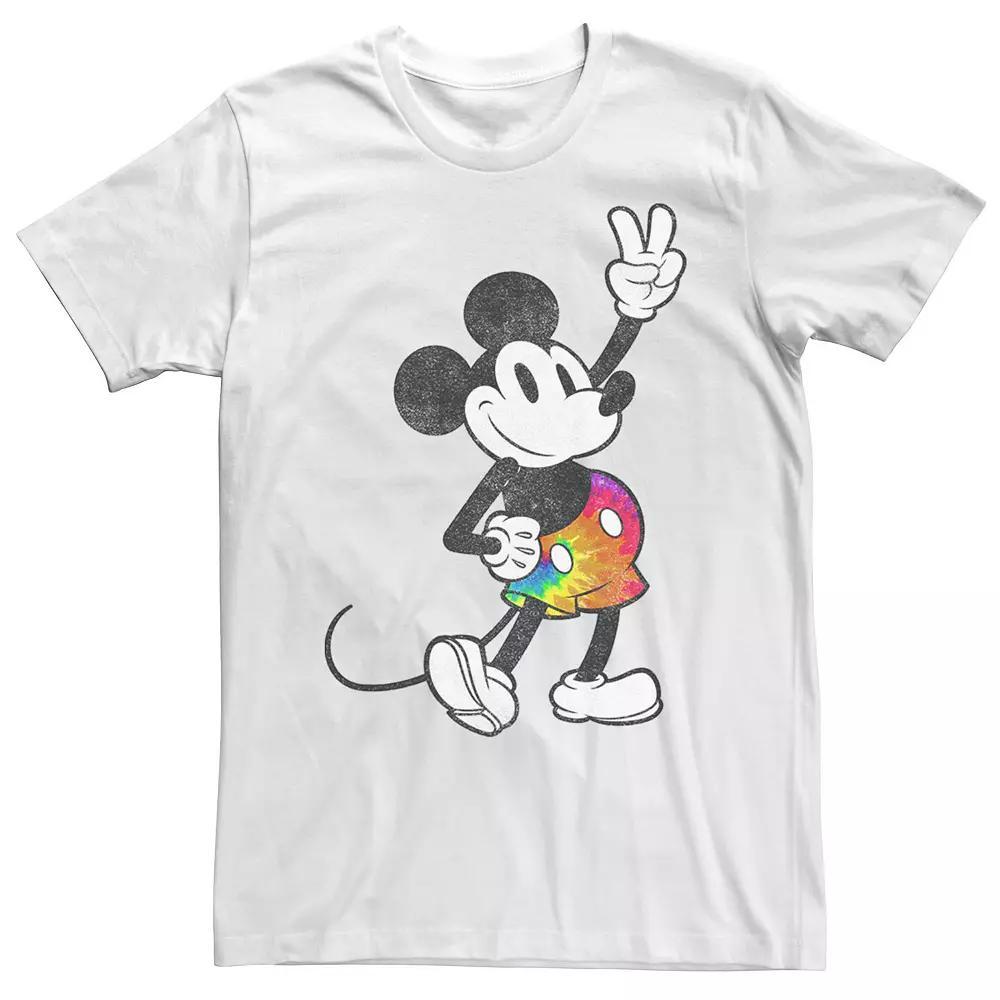 Disneys Mickey And Friends Mickey Tie Dye Pants Portrait Mens Graphic Tee Product Image