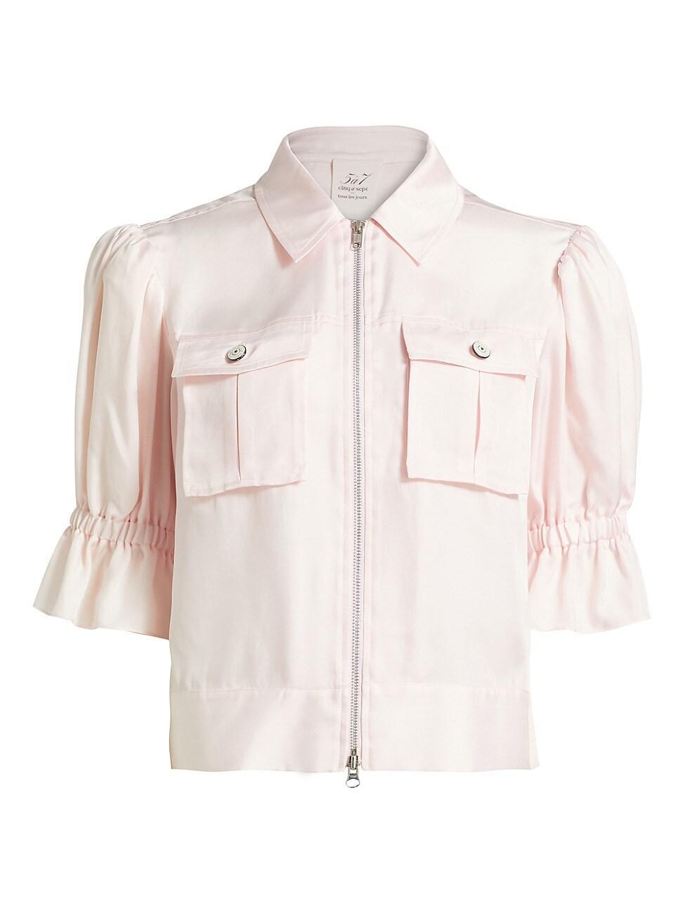 Womens Holly Puff-Sleeve Utility Jacket Product Image