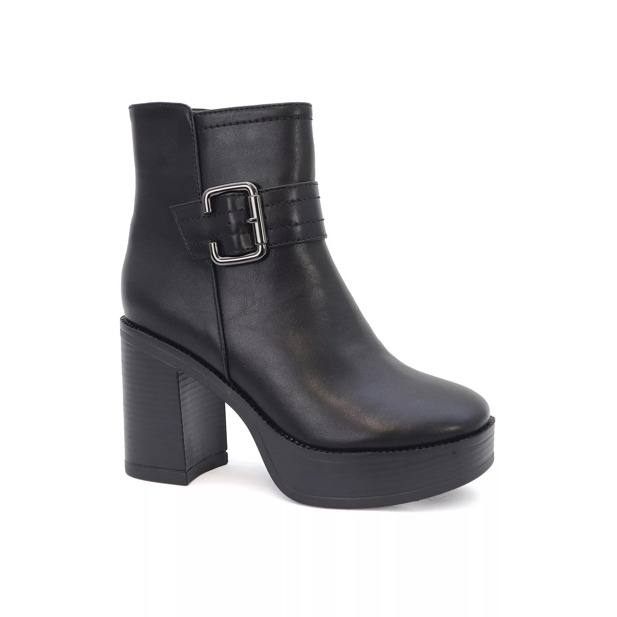 Yoki Yale Short Platform Womens Booties Product Image