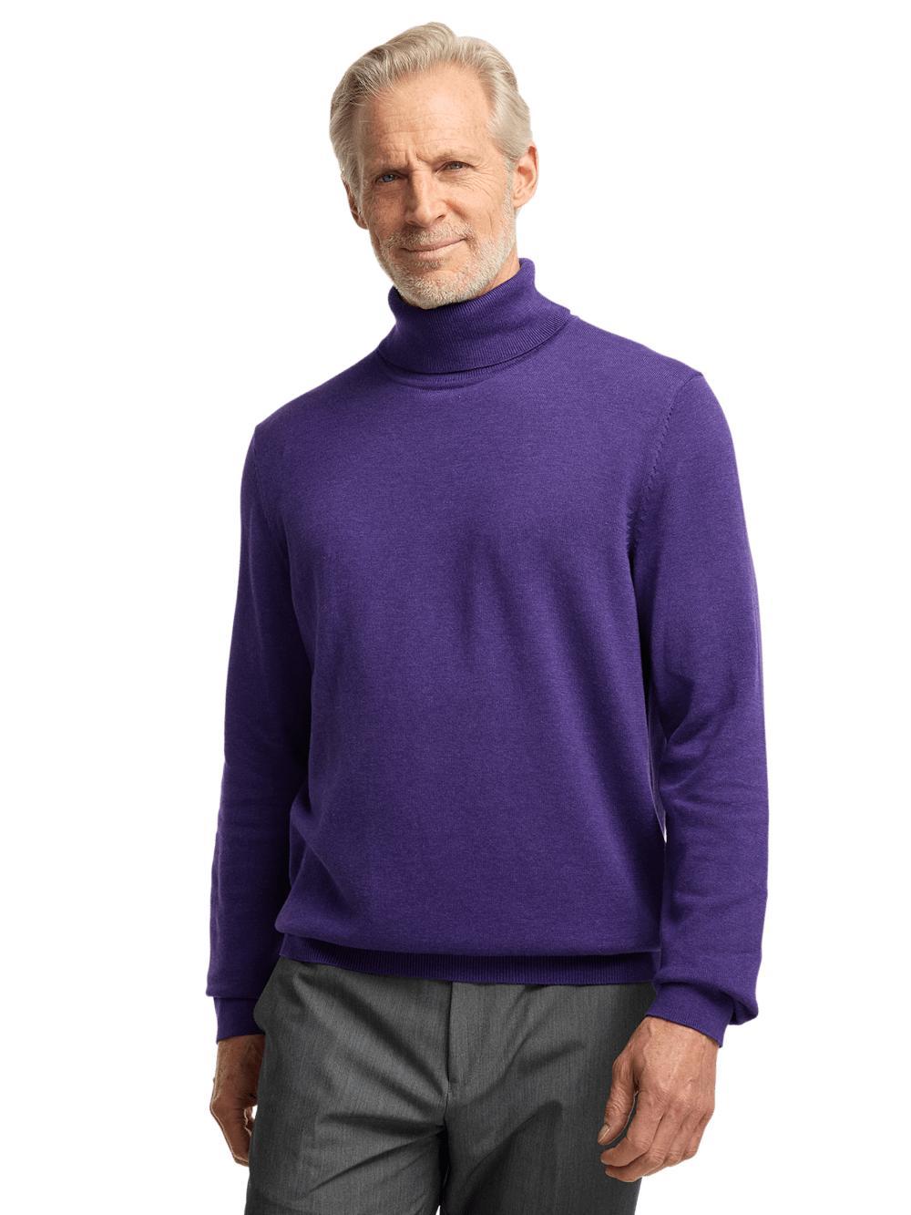Supima Cotton Turtleneck - Green Product Image