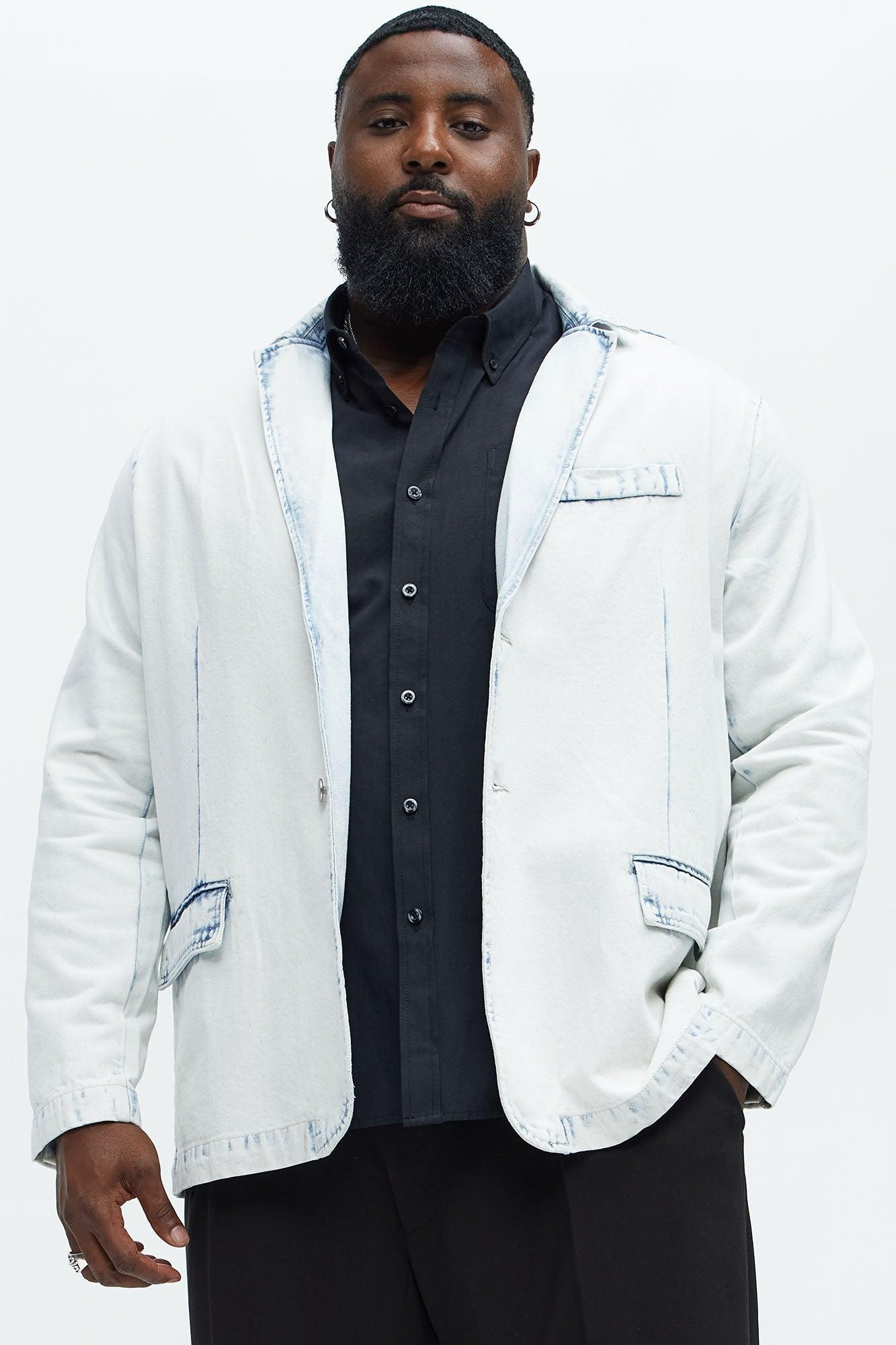 Congreve Denim Blazer - Light Wash Product Image