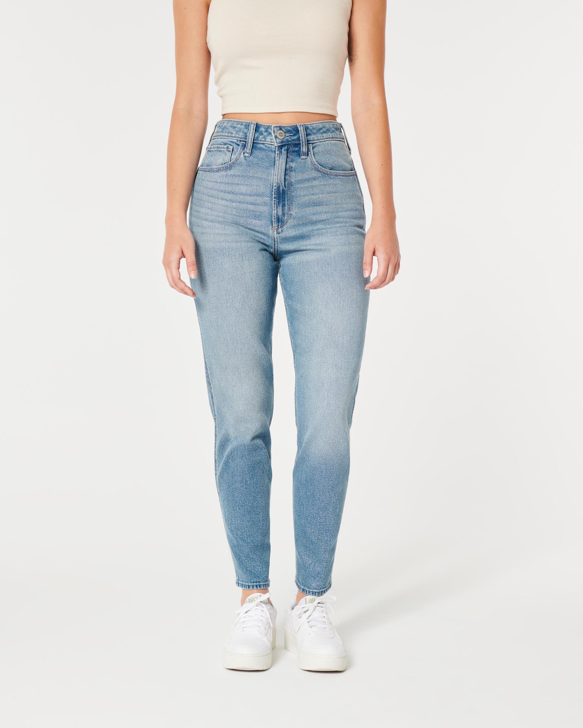 Curvy Ultra High-Rise Medium Wash Mom Jeans Product Image