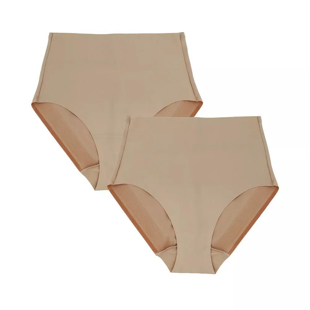 Womens Naomi & Nicole 2-Pack Light Control Shapewear Briefs 7534P Product Image