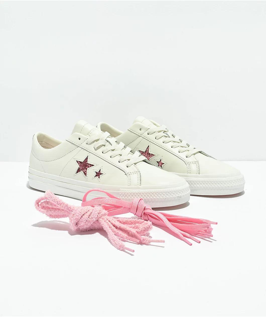Converse x Turnstile One Star Pro White Skate Shoes Product Image