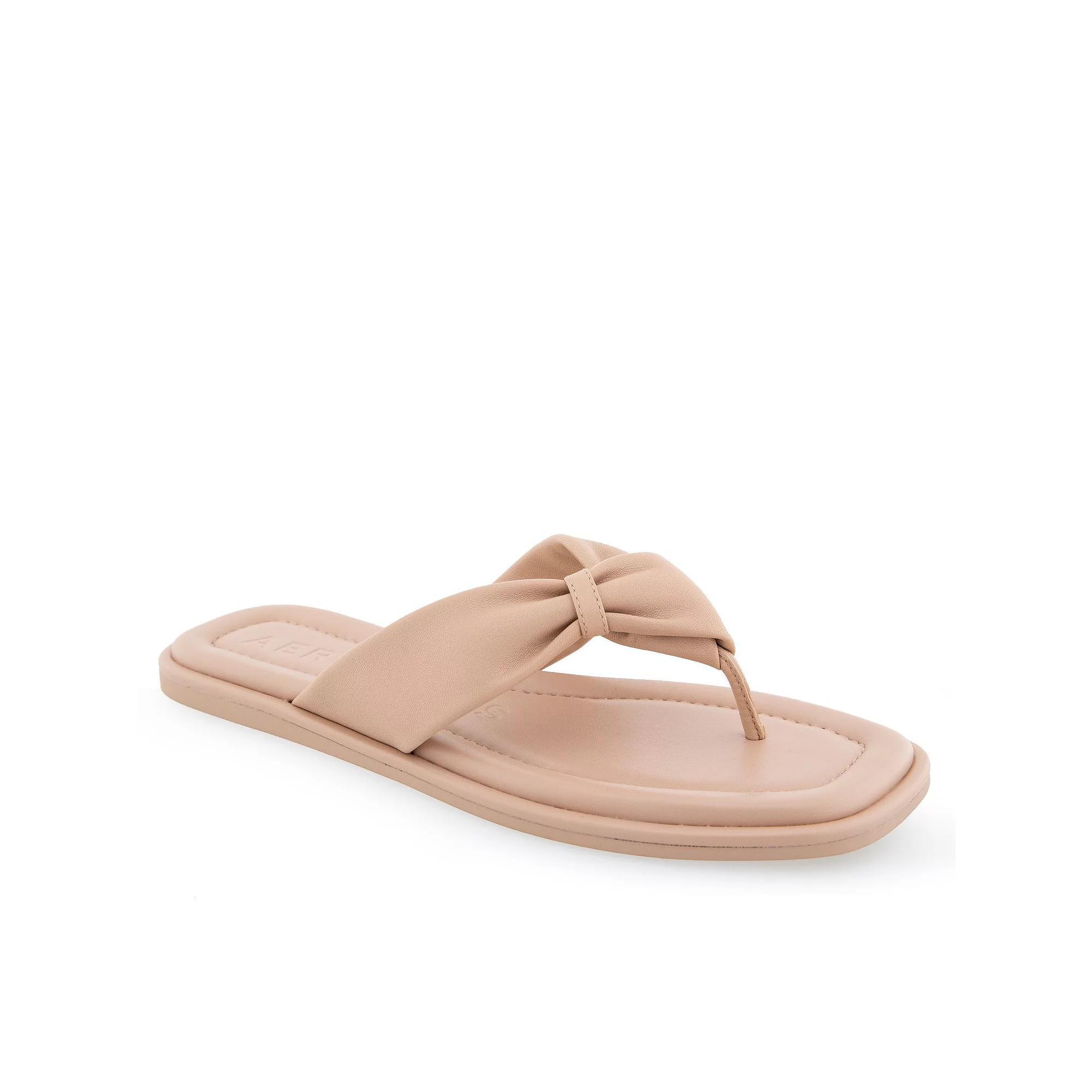 Aerosoles Bond Women's Leather Thong Sandals, Size: 8.5, Cipria Leather Product Image