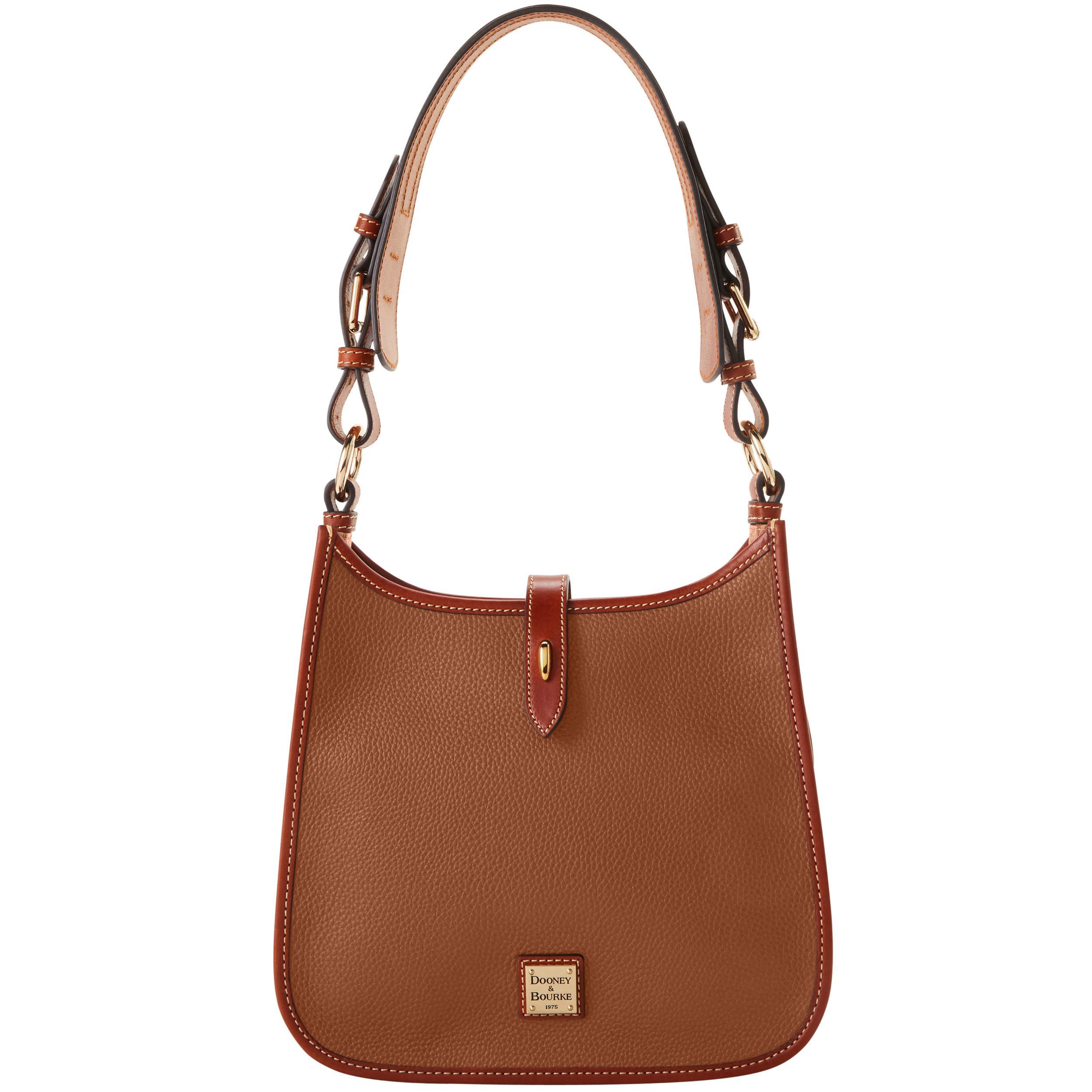 Dooney & Bourke Womens Pebble Grain Leather Messenger Bag in Teal Product Image