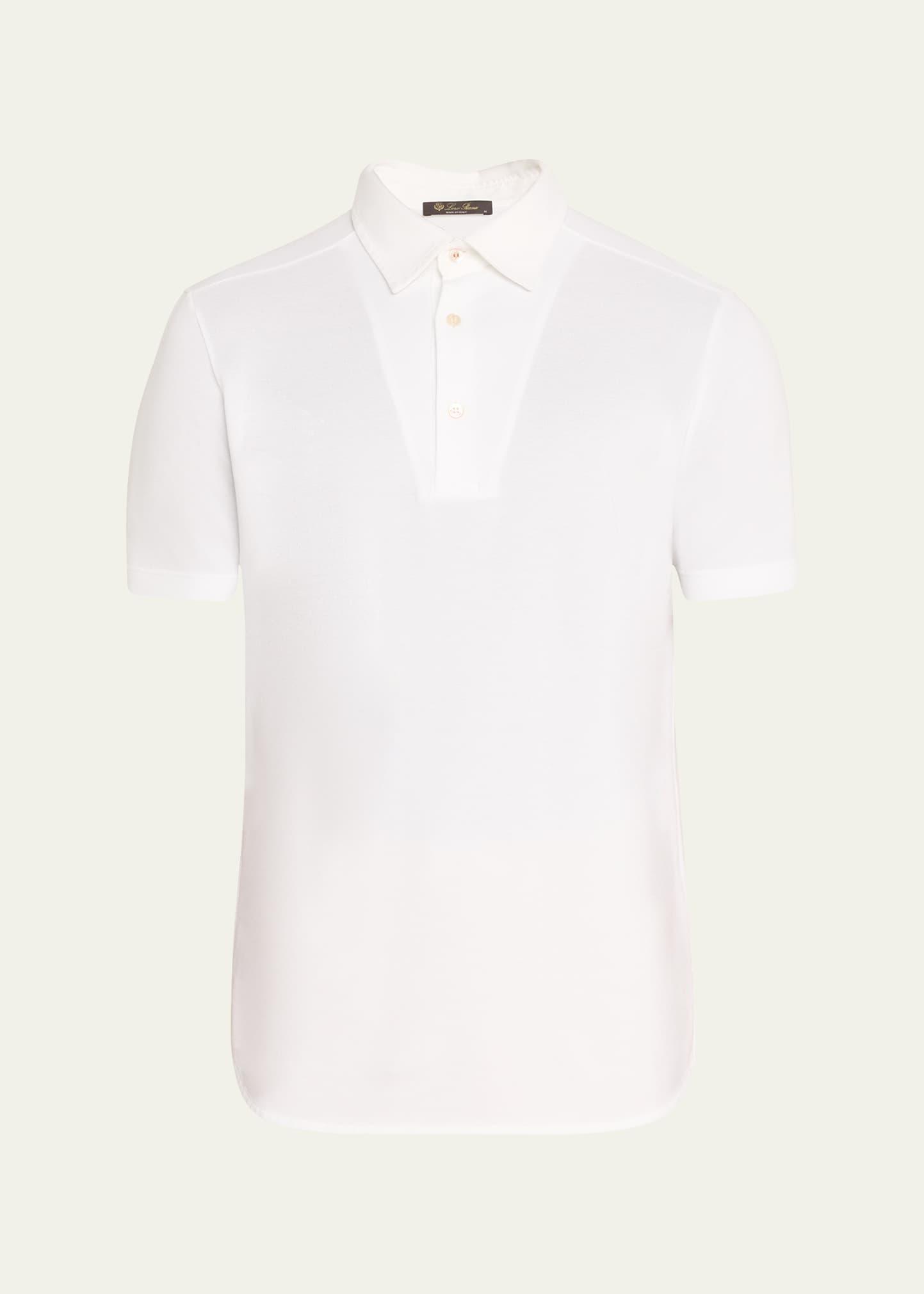 Mens Cotton Pique Polo Shirt Product Image