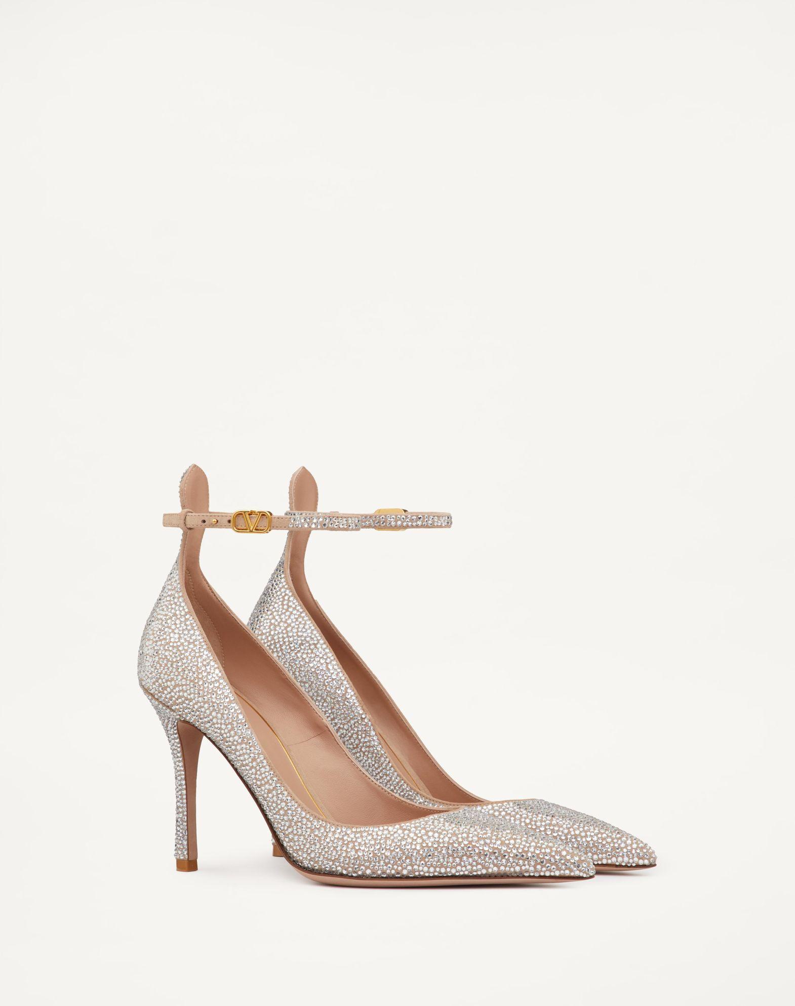 Valentino Garavani Tan-Go Pump With Crystals 100Mm Product Image