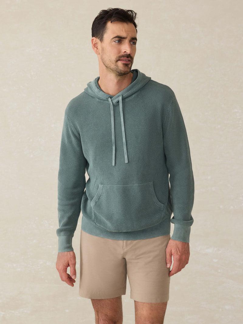 Sunwashed Sweater Hoodie - Mountain Olive Product Image