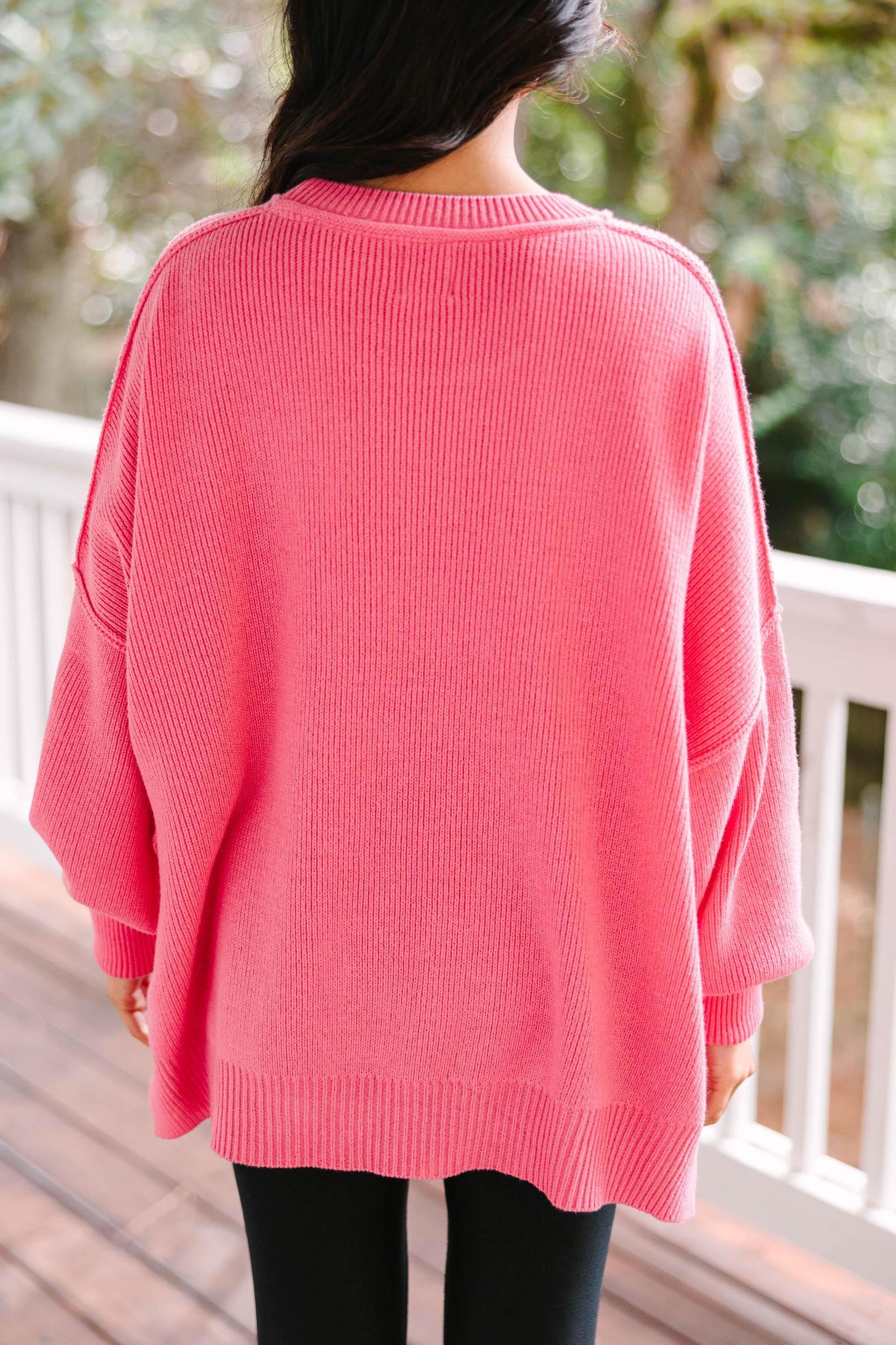 Give You Joy Pink Dolman Sweater Female Product Image