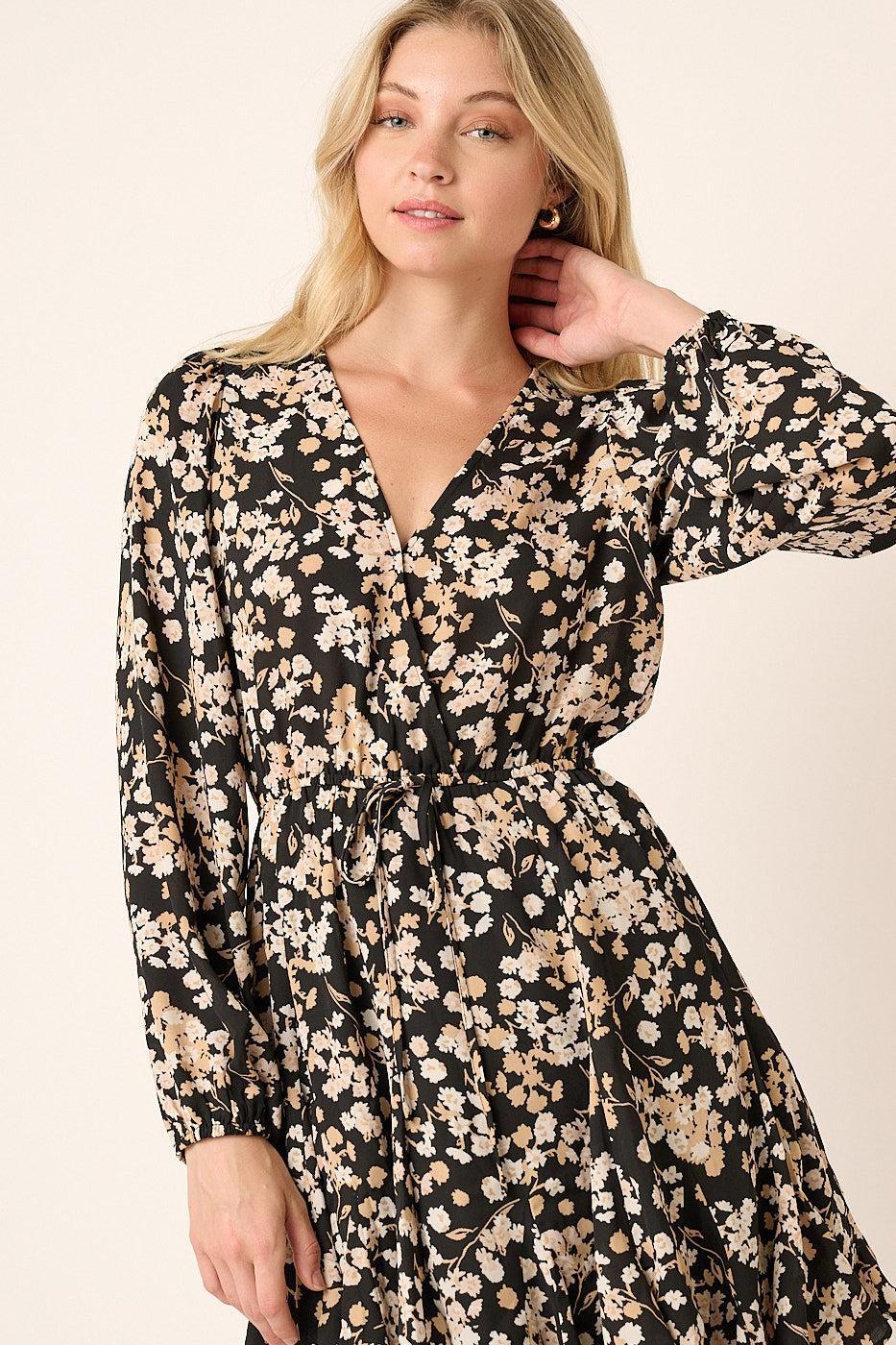 Godet Detail MIni Dress Product Image