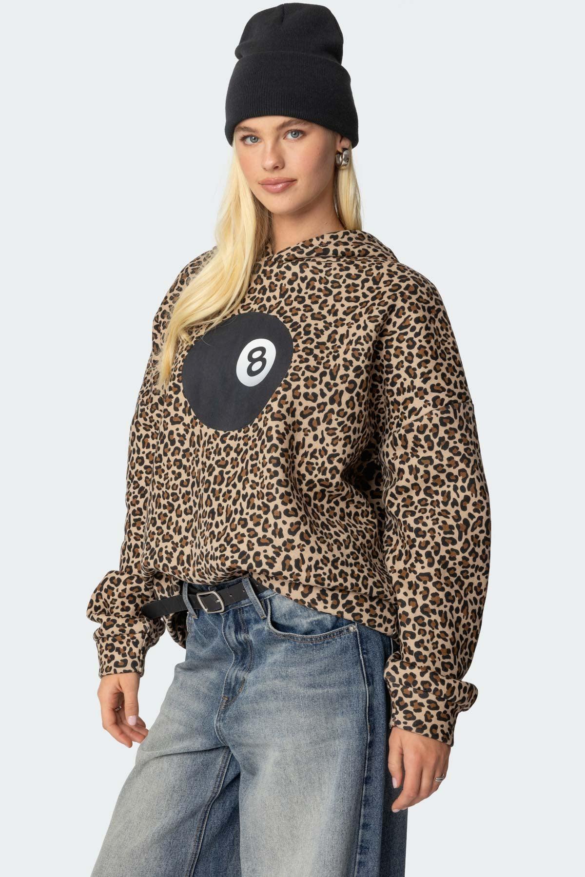 Leopard Magic 8 Oversized Hoodie Product Image