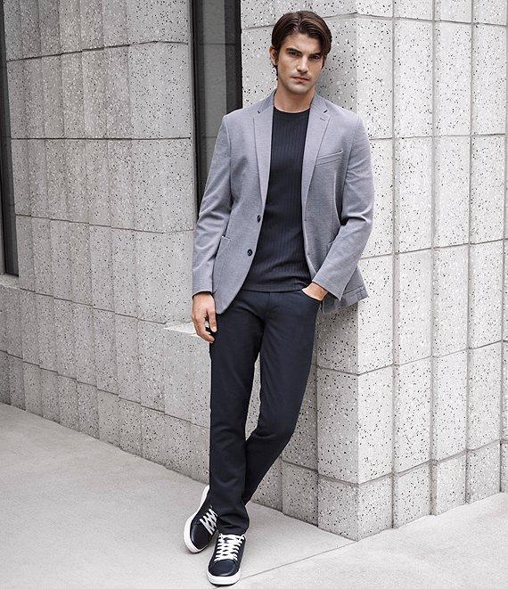 Perry Ellis Slim Fit Stretch Unlined Textured Blazer Product Image