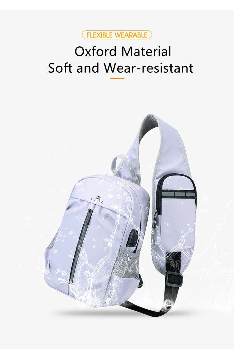 Lior USB Charging Port Multi Pocket Shoulder Bag Product Image