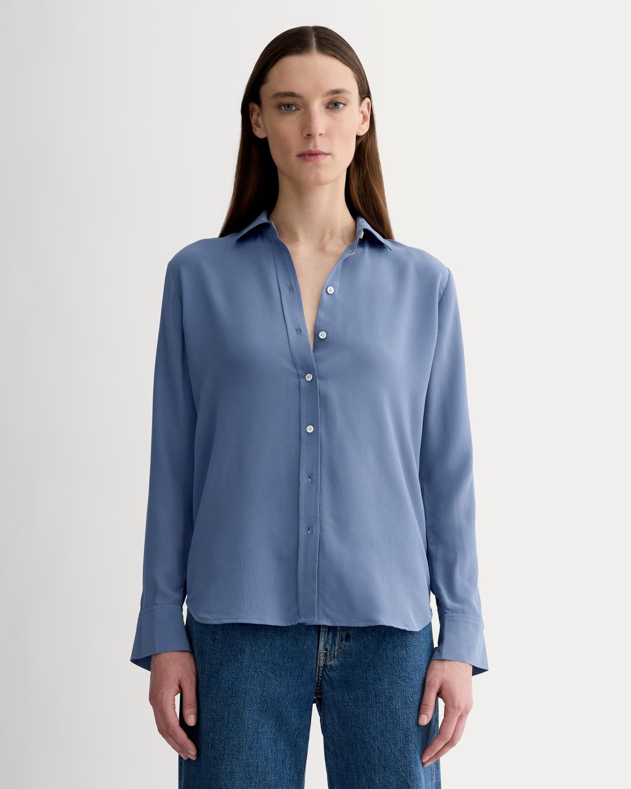 The Must-Have Shirt in Washable Silk Product Image