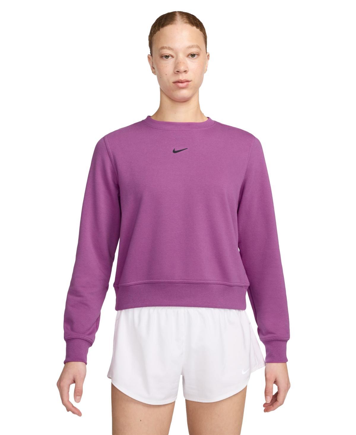 Nike Women's Dri-FIT One Crew-Neck French Terry Sweatshirt Product Image