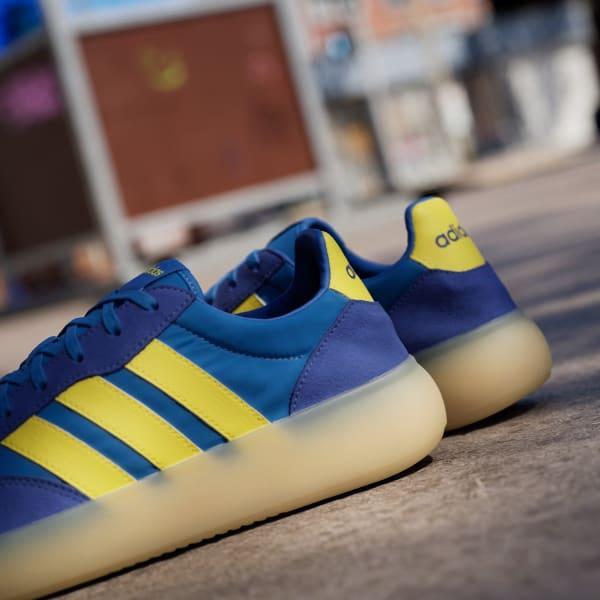 adidas Barreda Decode Men's Sportswear Shoes, Size: 12, Utility Yellow Blue Product Image
