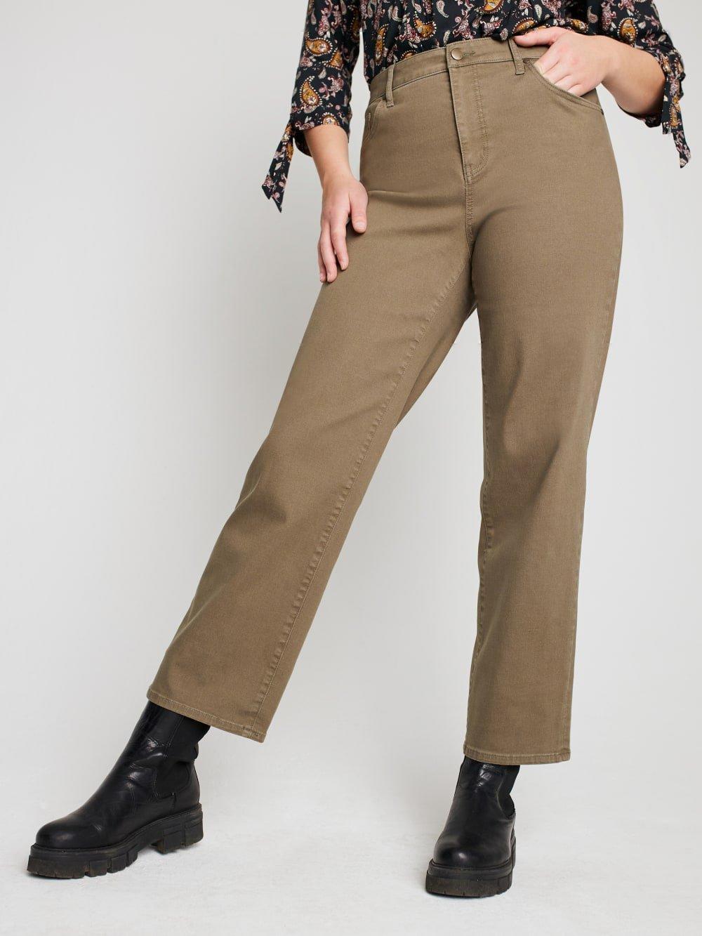 Plus Westport Signature 5 Pocket Colored Denim Straight Leg Jean - Plus Product Image