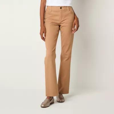 Liz Claiborne Sara Bootcut Womens Mid Rise Slim Pant Product Image