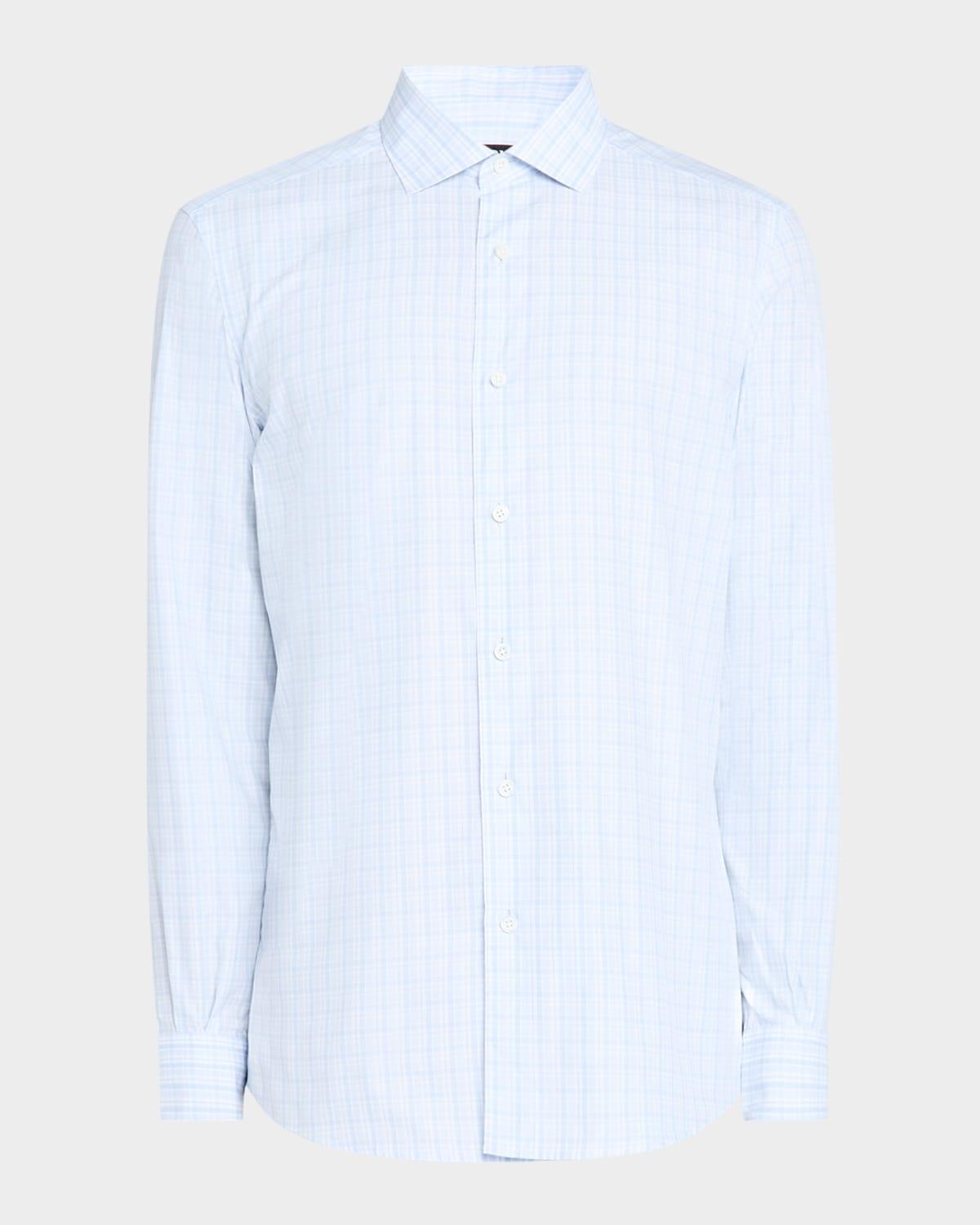 Mens Plaid Sport Shirt Product Image