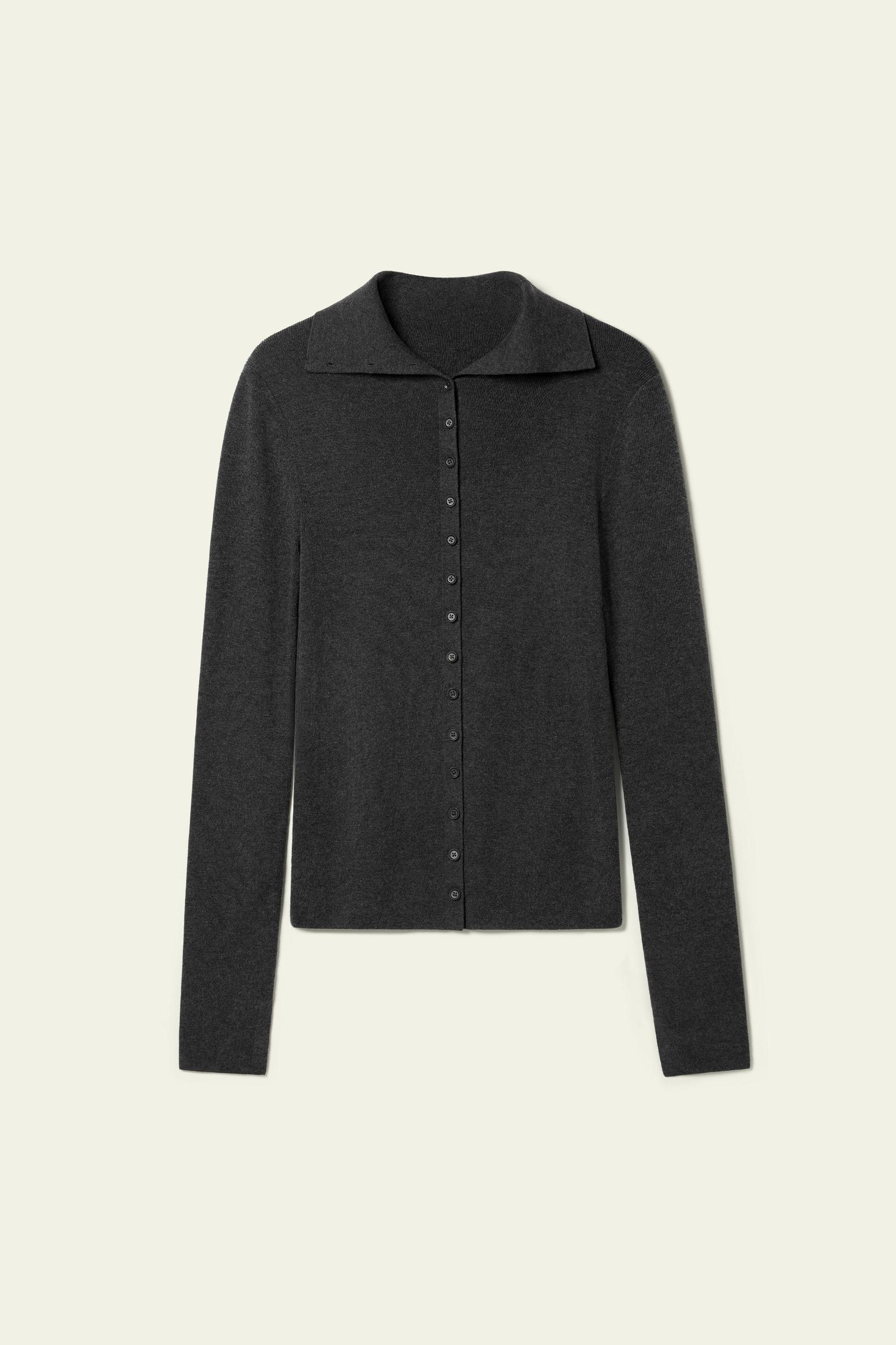 Slim Fit Silk Cashmere Sweater Product Image