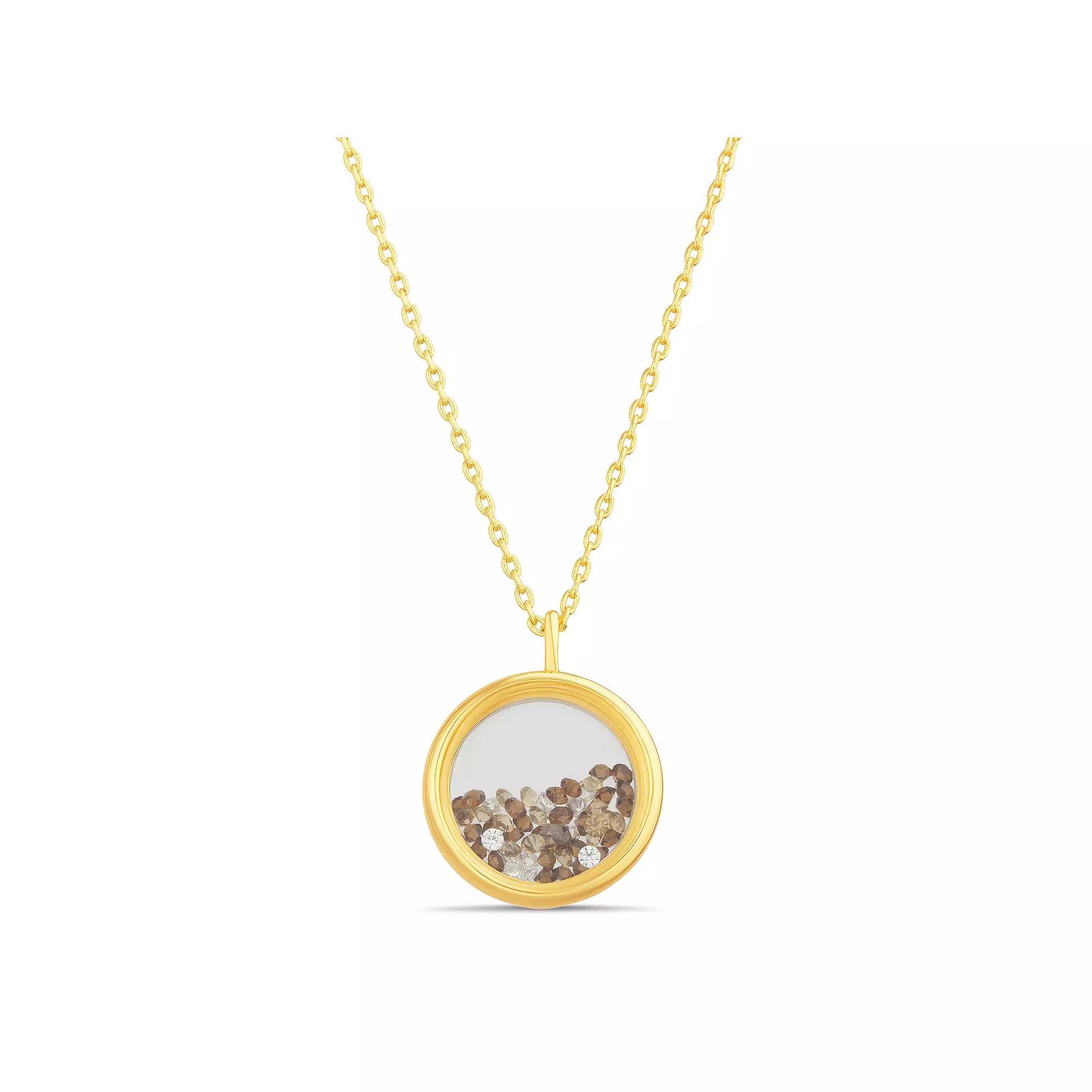 Paige Harper Color Therapy Gold Tone Cubic Zirconia Shaker Necklace, Women's, Size: 16+3" Product Image