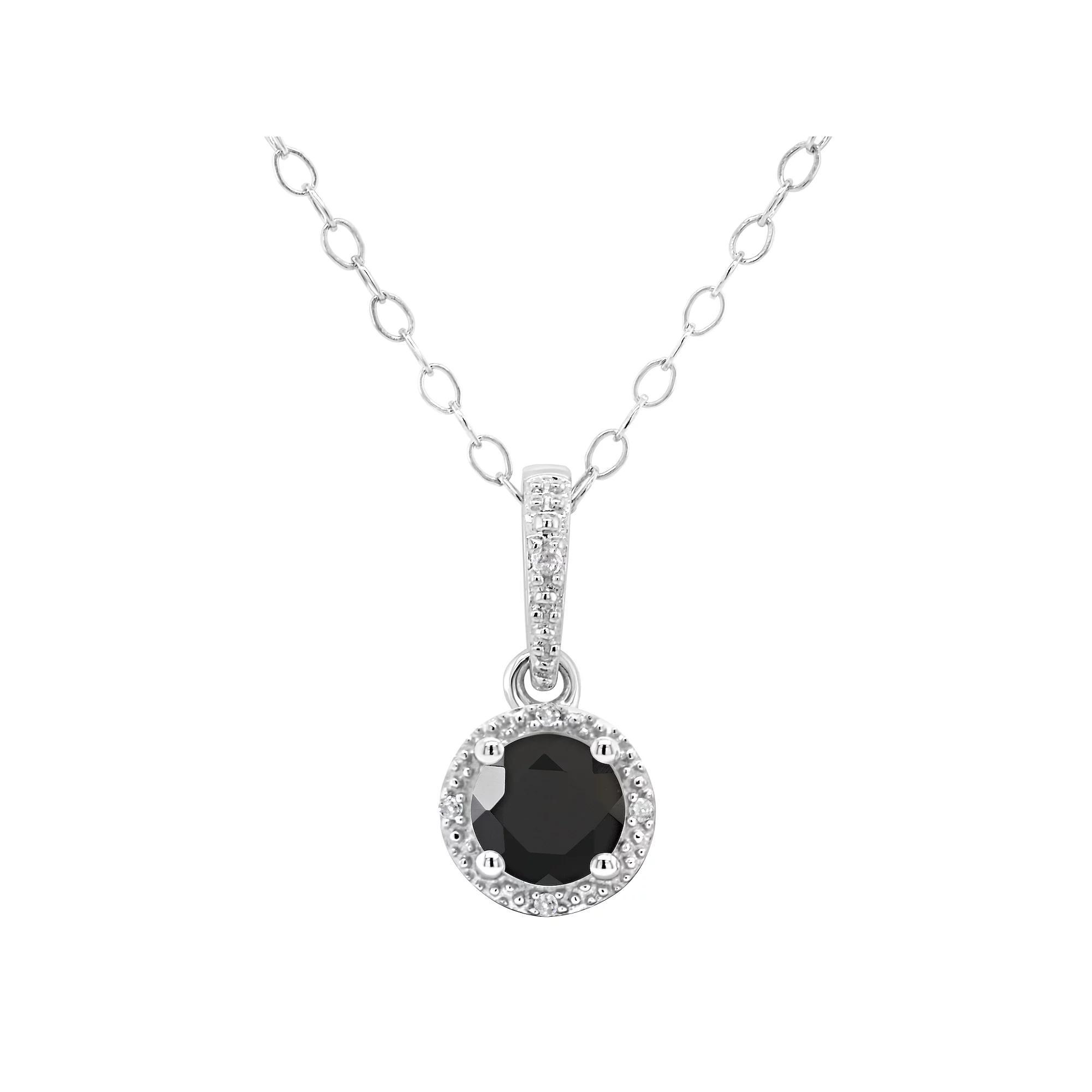 Celebration Gems Sterling Silver Freshwater Cultured Pearl and Diamond Accent Frame Pendant, Women's, Size: 18" Product Image