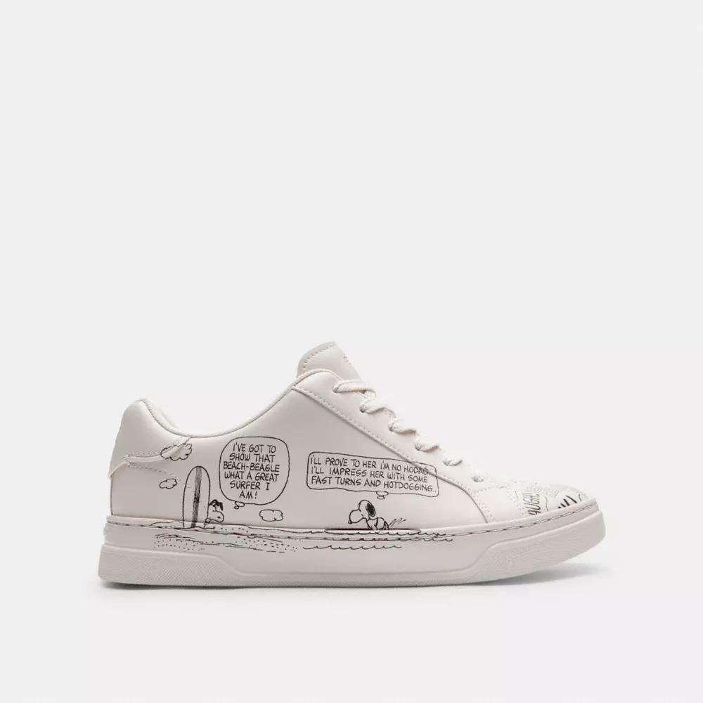 Coach X Peanuts High Line Sneaker With Newspaper Print Product Image
