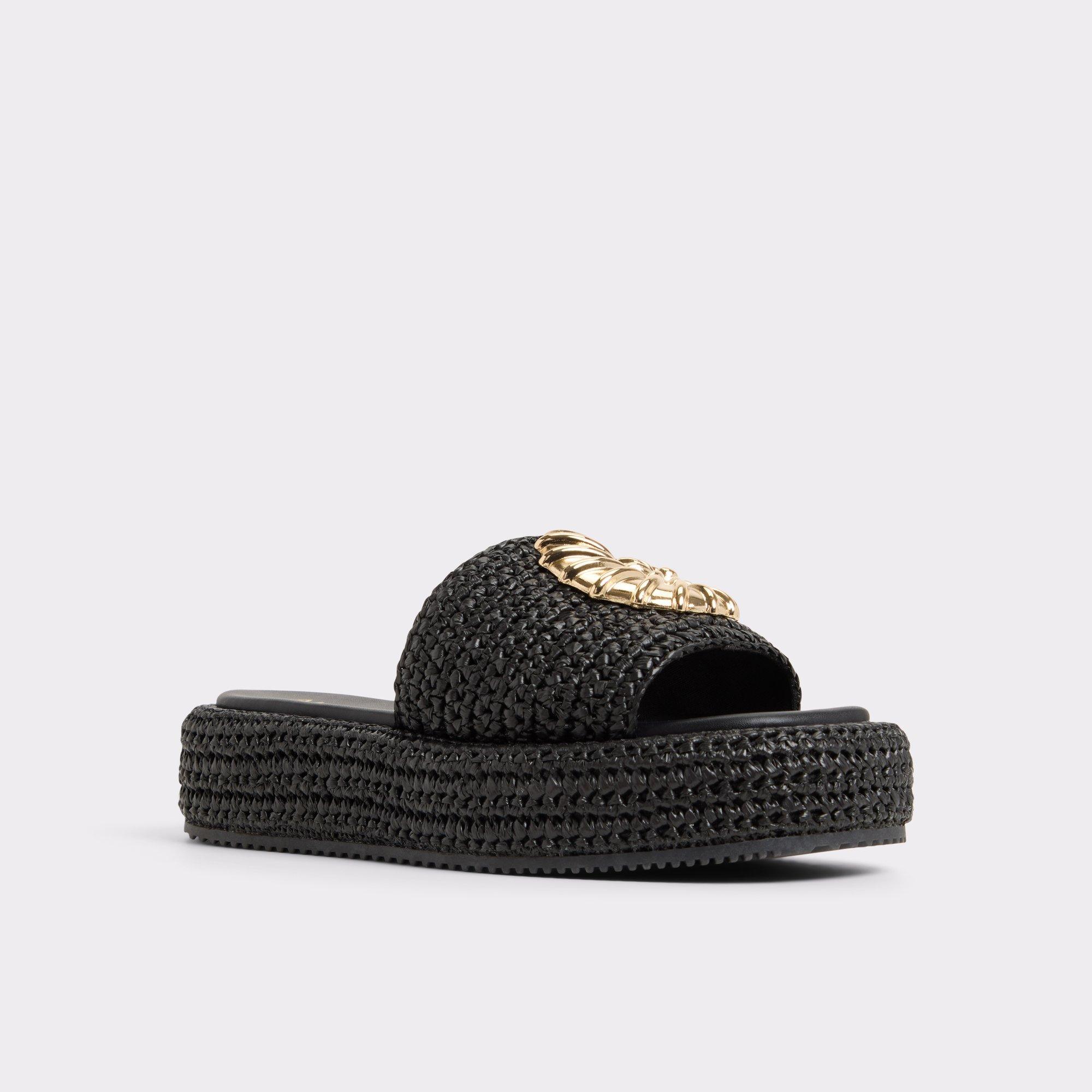 Justbeachy Black Women's Platform Sandals | ALDO US Product Image