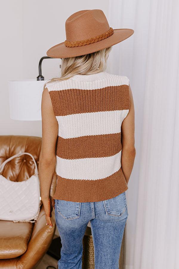 Stripe A Pose Knit Vest Top Product Image
