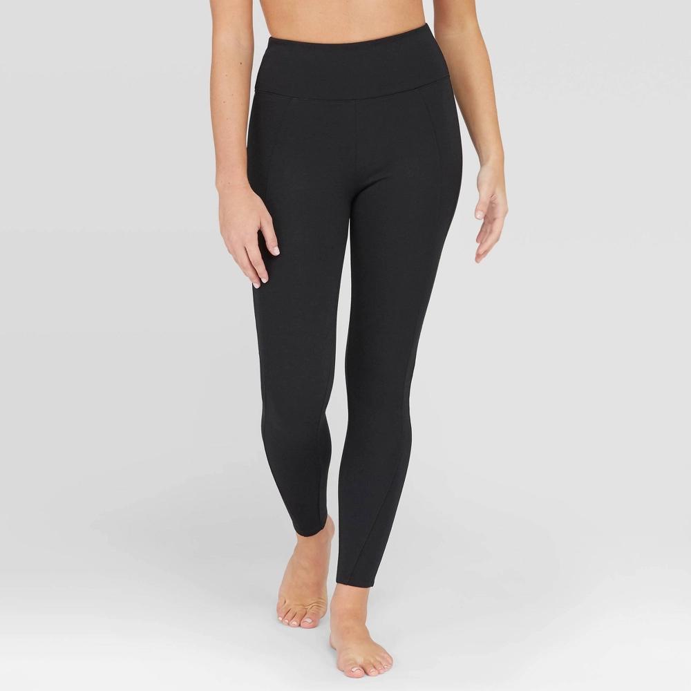 ASSETS by SPANX Womens Ponte Shaping Leggings - Black Product Image