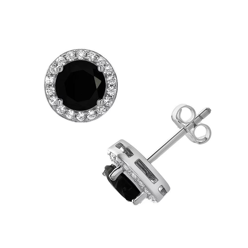 Gemstone Brilliance Gemstone & Lab-Created White Sapphire Earrings, Women's, Created Purple Product Image