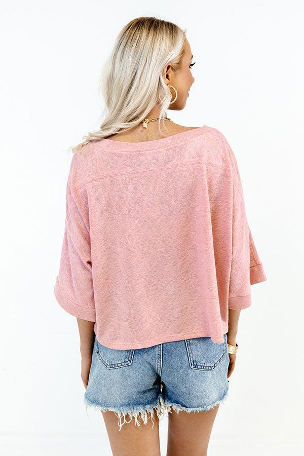 Central Avenue Sweetness Top In Pink Product Image