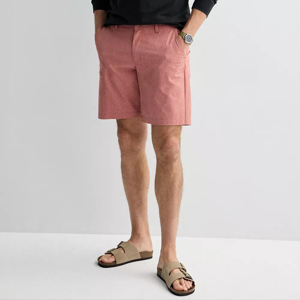 Men's Sonoma Goods For Life® 9-in. Performance Utility Shorts, Size: 30 9 IN, Dark Pink Product Image
