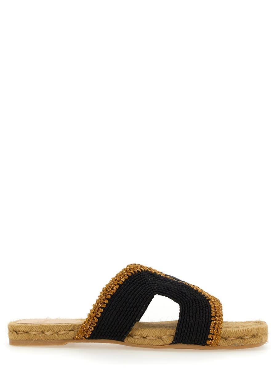 CASTAÃ±ER Rayon Sandal In Black Product Image