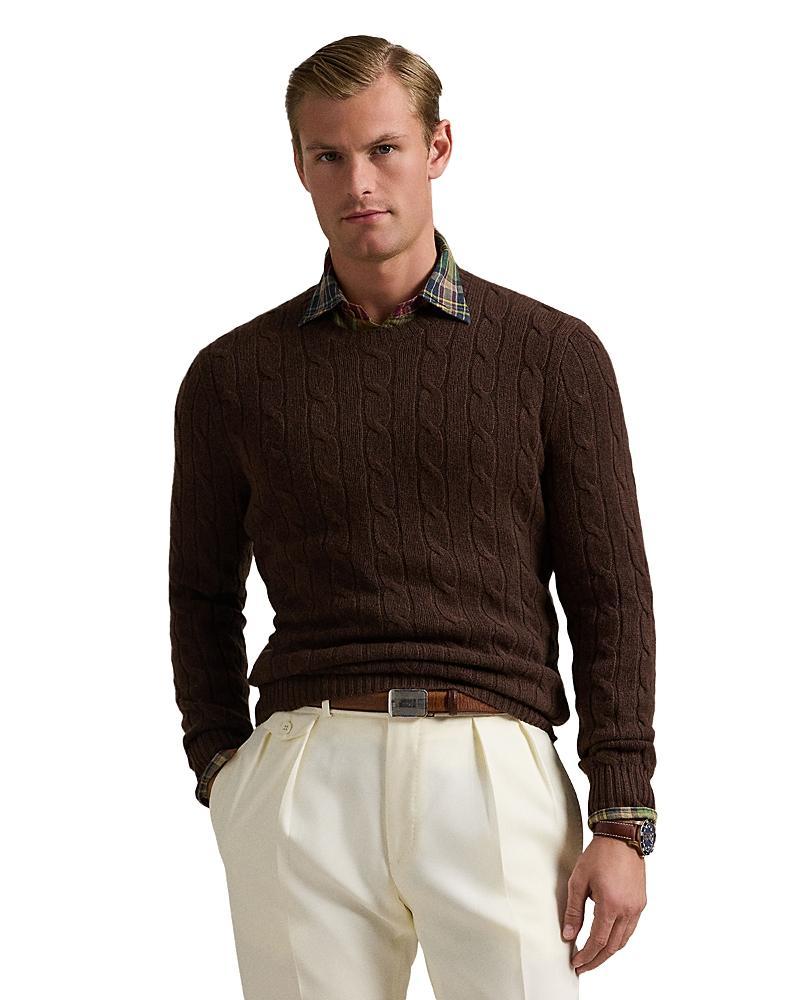 Polo Ralph Lauren Cashmere Cable Knit Crewneck Sweater Product Image