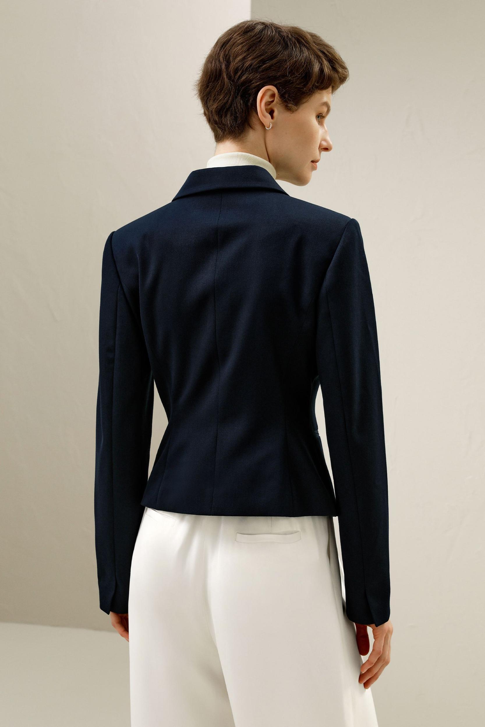 Tailored Double-Breasted Blazer Product Image