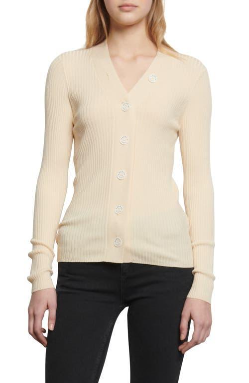 Sandro Gabrielle Ribbed Knit Cardigan Product Image