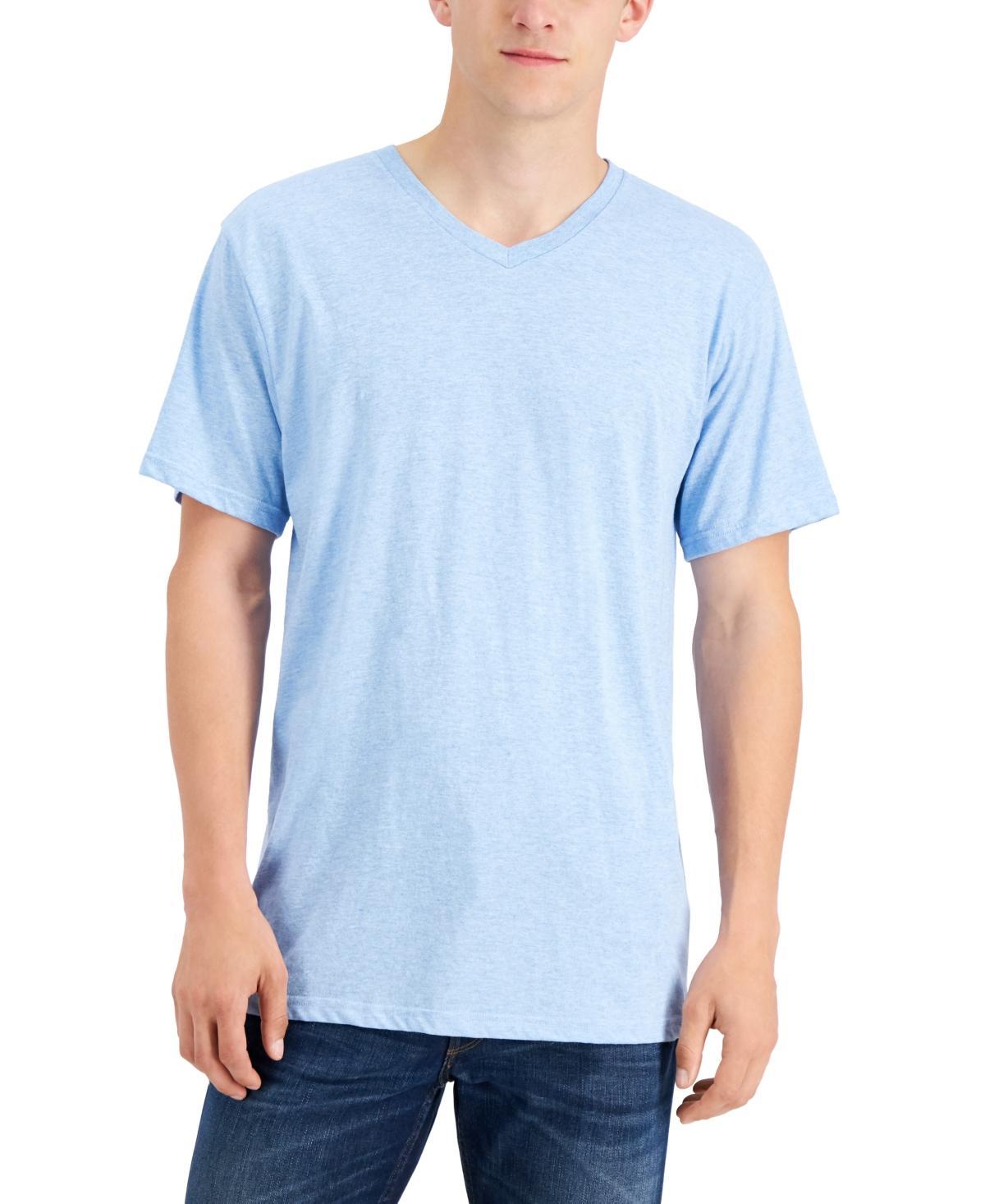 Alfani Mens V-Neck T-Shirt, Created for Macys - Black Product Image