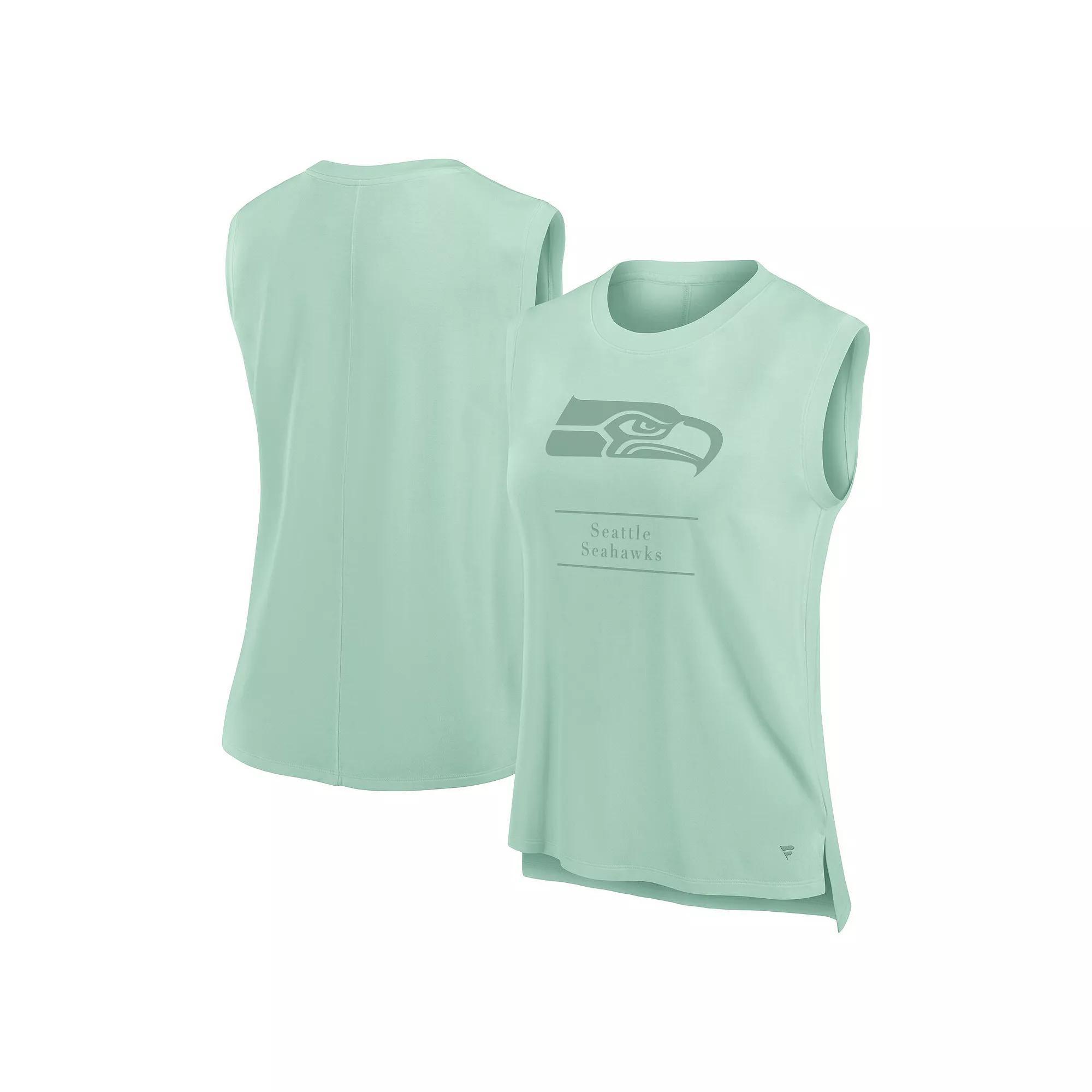 Women's Fanatics Mint Seattle Seahawks Studio Embrace Tank Top, Size: Small, Team Product Image