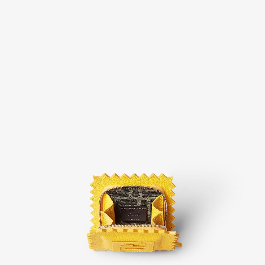 Raviolo Charm Yellow leather charm Product Image