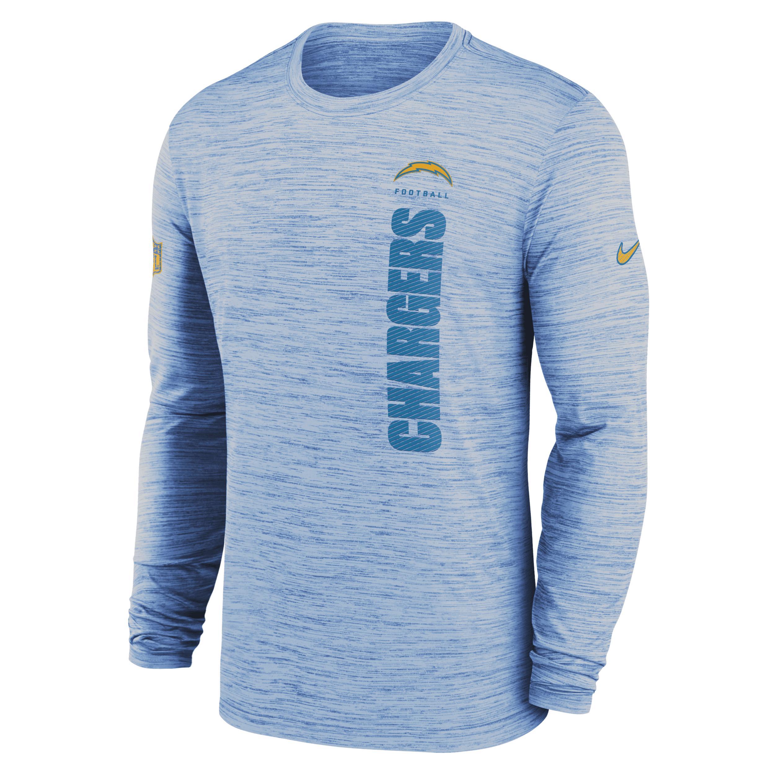 Los Angeles Chargers Sideline Velocity Nike Men's Dri-FIT NFL Long-Sleeve T-Shirt Product Image